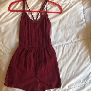 Hollister Red romper